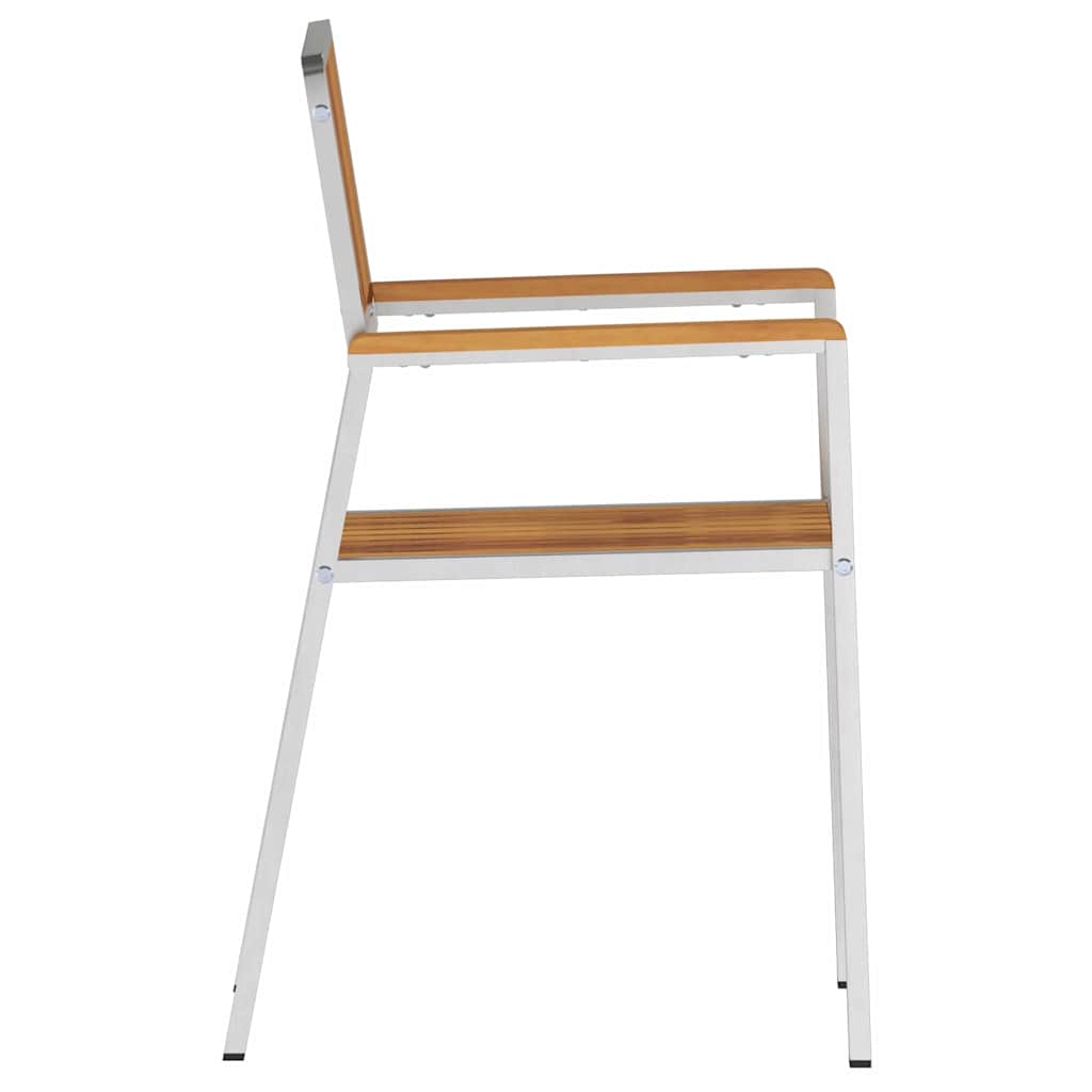 GardenChair 4 pcs Brown 56x54.5x87cm SolidAcaciawood